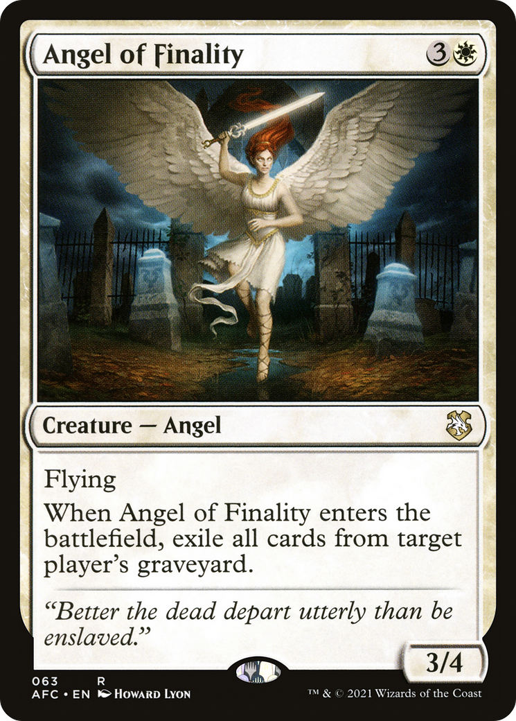 Angel of Finality (AFC-063) [Forgotten Realms Commander]