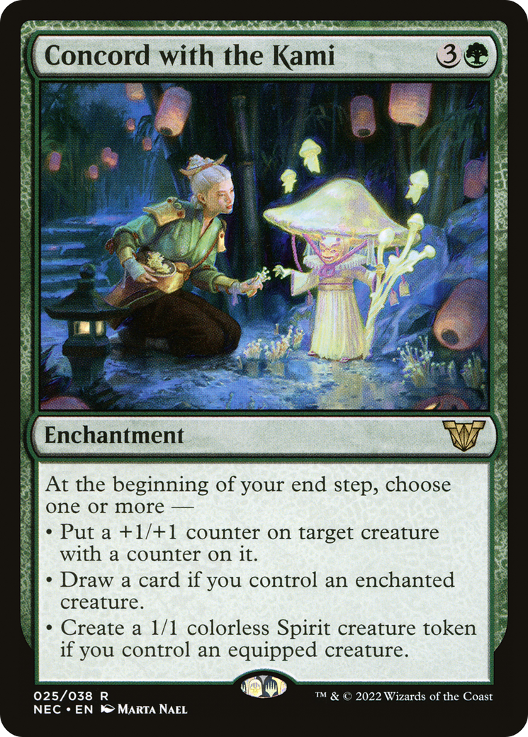 Concord with the Kami (NEC-025) [Neon Dynasty Commander]