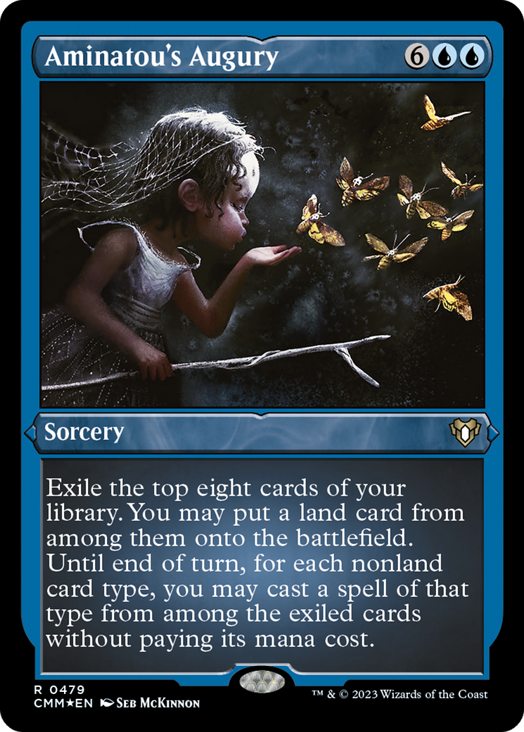 Aminatou's Augury (CMM-479) [Commander Masters] Etched Foil