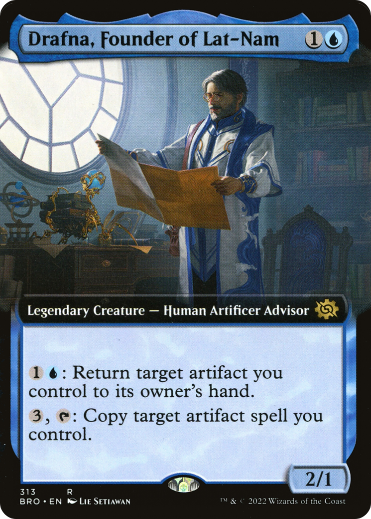 Drafna, Founder of Lat-Nam (Extended Art) (BRO-313) [The Brothers' War]