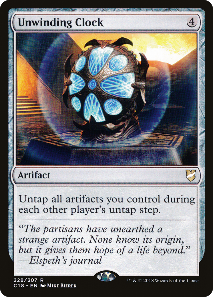 Unwinding Clock (C18-228) [Commander 2018]