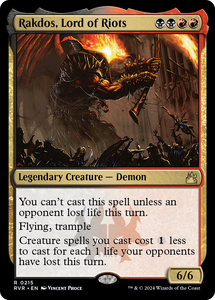 Rakdos, Lord of Riots (RVR-215) [Ravnica Remastered] Foil