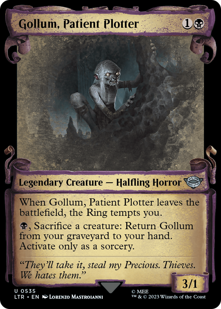 Gollum, Patient Plotter (LTR-535) [The Lord of the Rings: Tales of Middle-earth]: (Showcase)