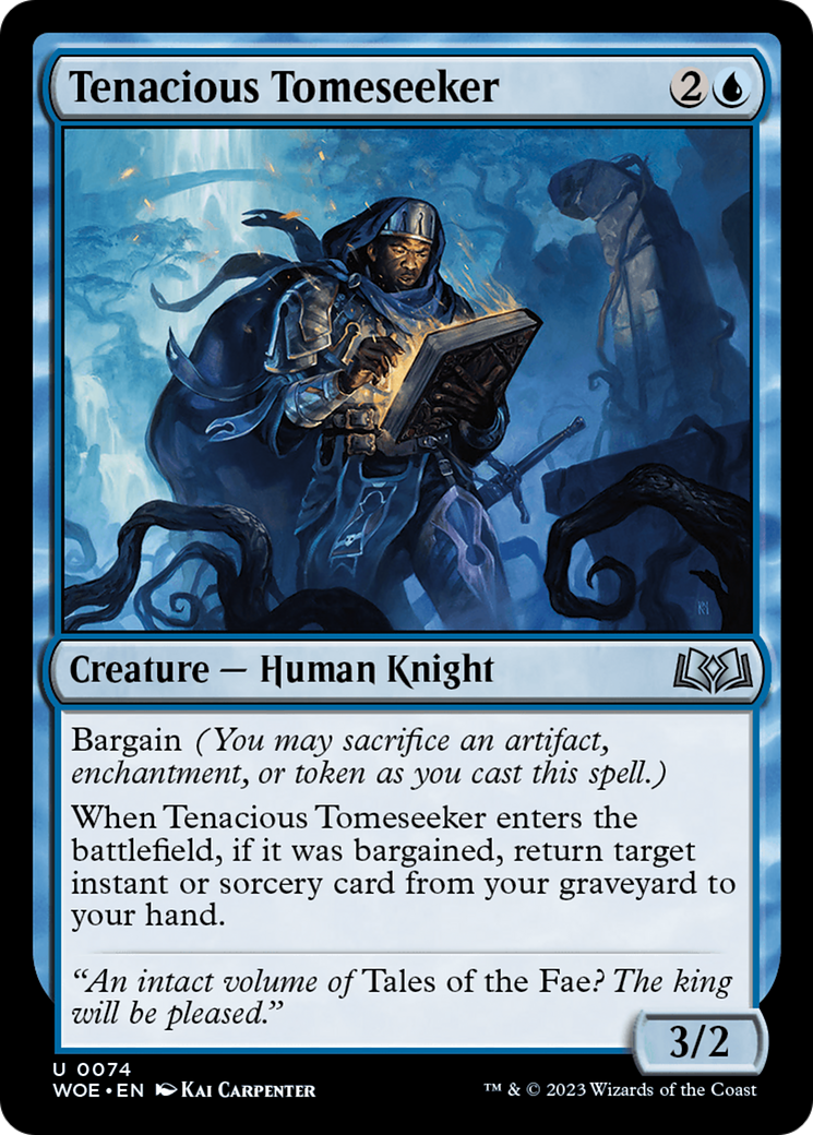 Tenacious Tomeseeker (WOE-074) [Wilds of Eldraine] Foil