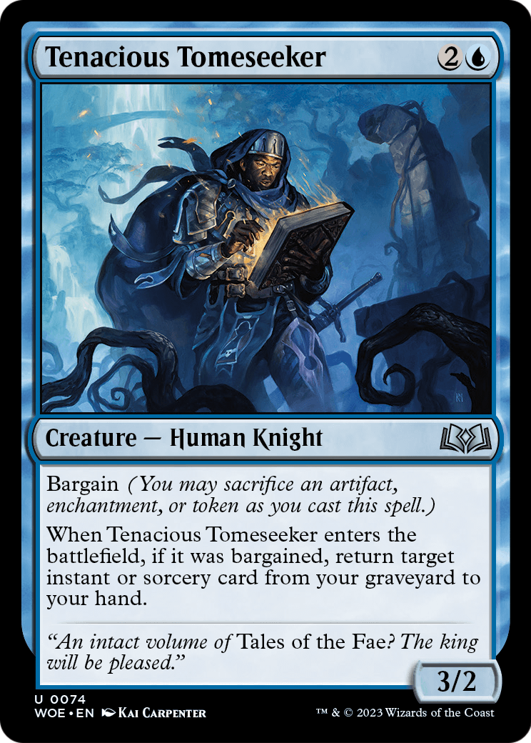 Tenacious Tomeseeker (WOE-074) [Wilds of Eldraine] Foil