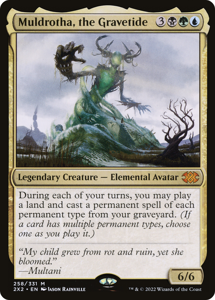 Muldrotha, the Gravetide (2X2-258) [Double Masters 2022]