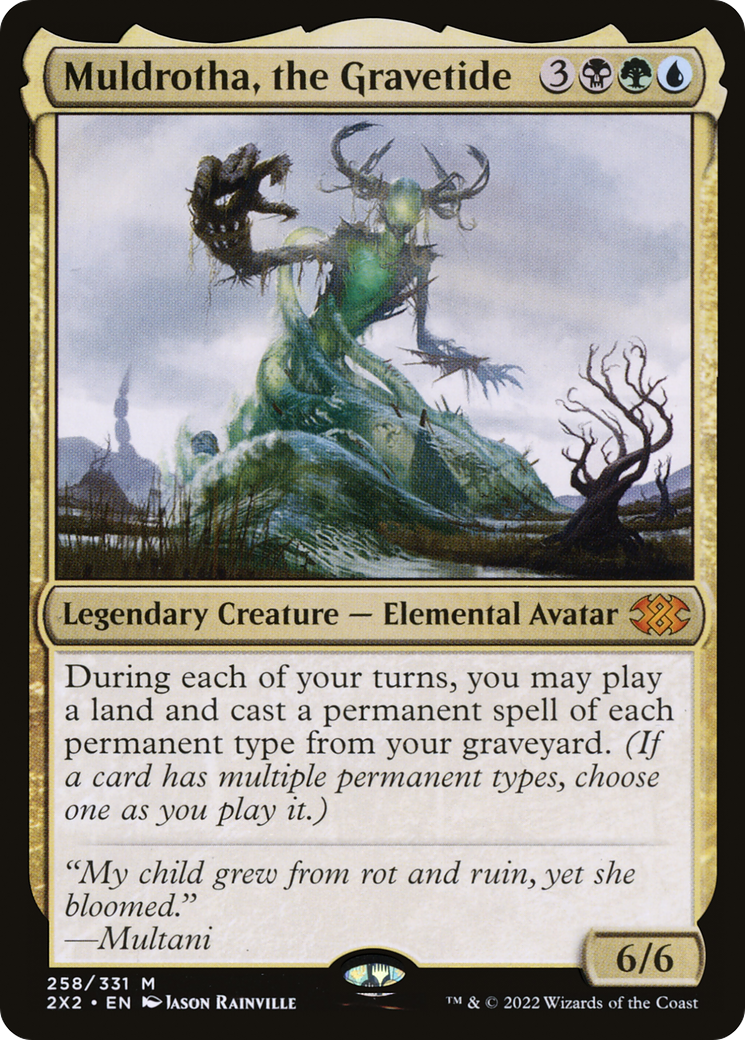 Muldrotha, the Gravetide (2X2-258) [Double Masters 2022] Foil