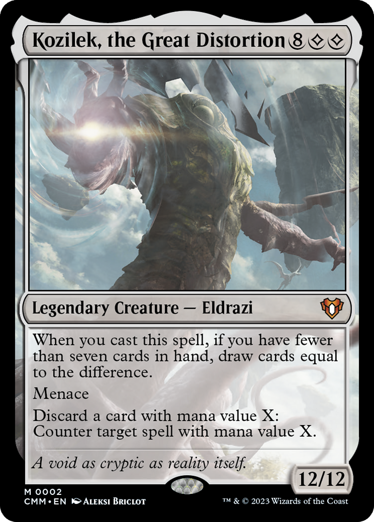 Kozilek, the Great Distortion (CMM-002) [Commander Masters] Foil