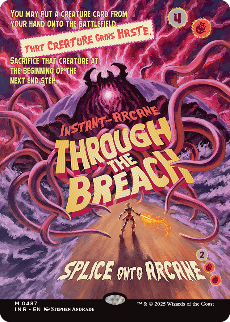 Through the Breach (INR-487) [Innistrad Remastered]: (Showcase) (Borderless) Foil