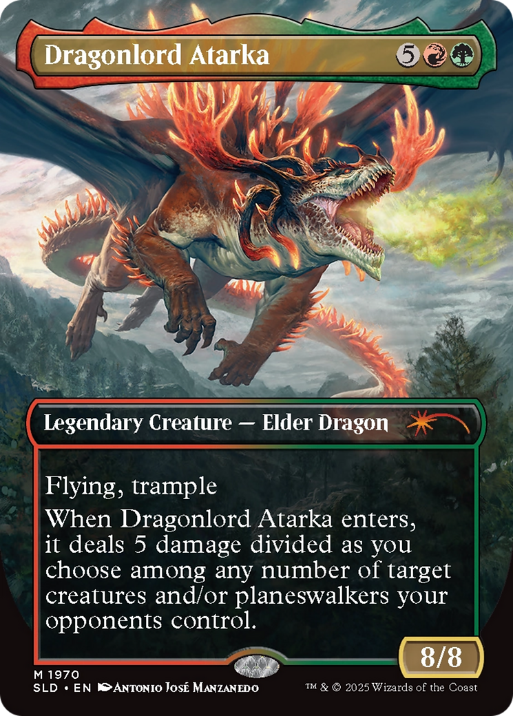 Dragonlord Atarka // Dragonlord Atarka (SLD-1970) [Secret Lair Drop] (Borderless)