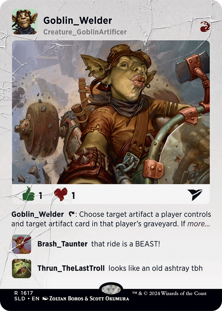 Goblin Welder (SLD-1617) [Secret Lair Drop] (Borderless)