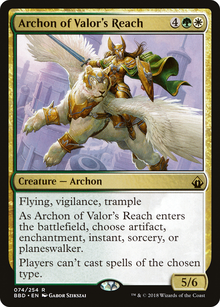 Archon of Valor's Reach (BBD-074) [Battlebond]