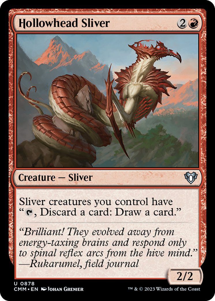 Hollowhead Sliver (CMM-878) [Commander Masters]