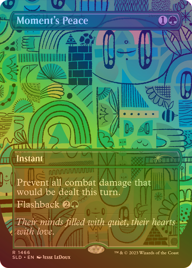 Moment's Peace (SLD-1466★) [Secret Lair Drop] (Borderless) Foil