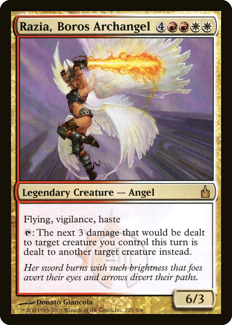 Razia, Boros Archangel (RAV-223) [Ravnica: City of Guilds]