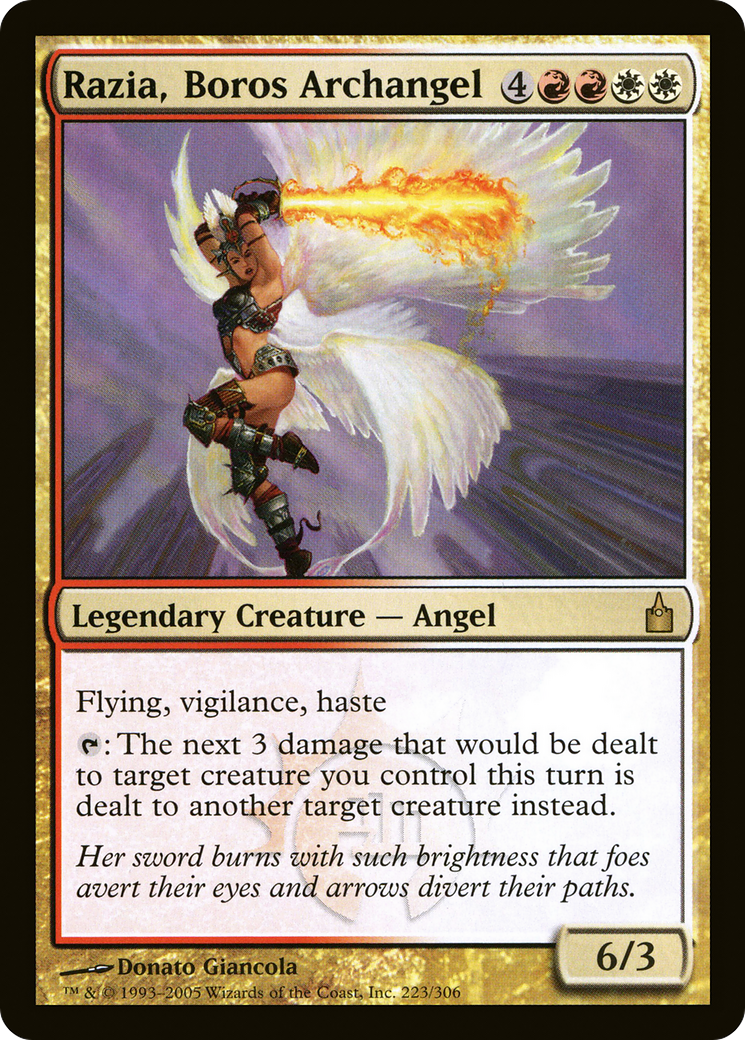 Razia, Boros Archangel (RAV-223) [Ravnica: City of Guilds]
