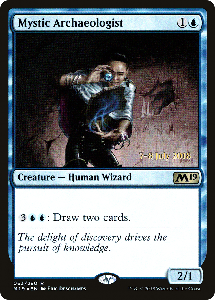 Mystic Archaeologist (PRE-63S) [Core Set 2019 Promos] Foil