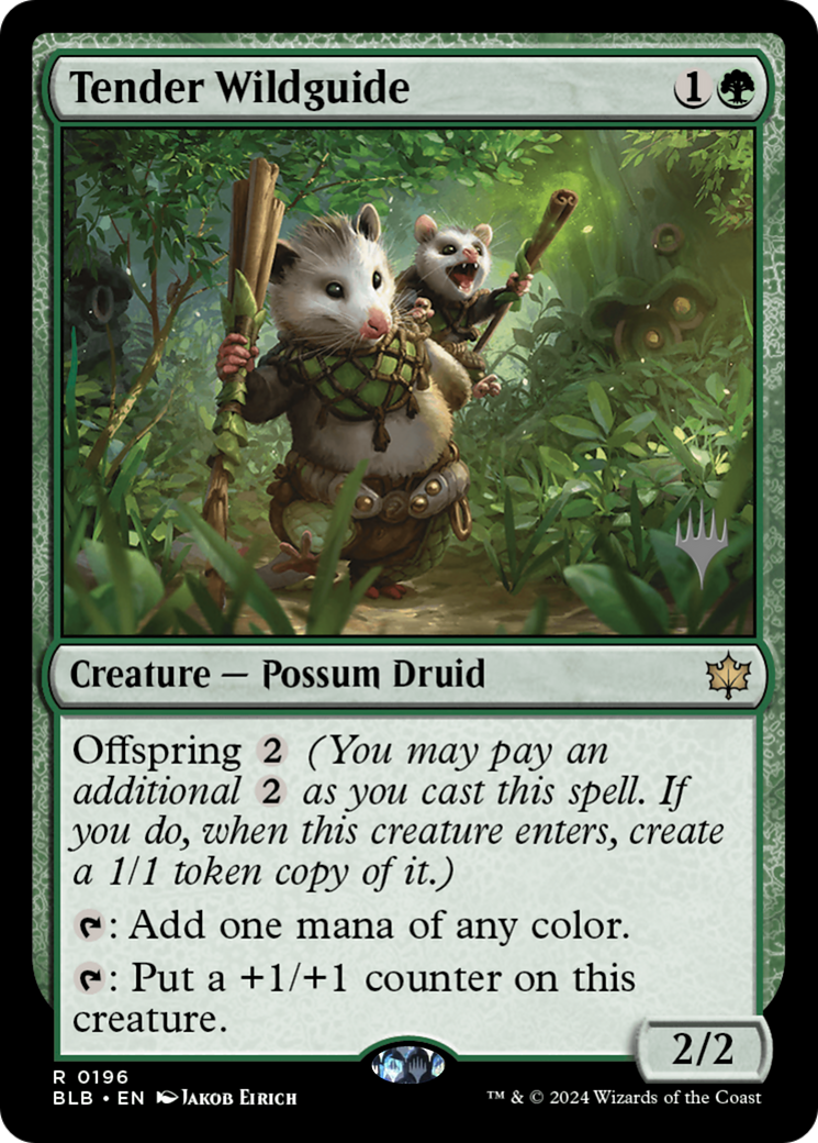 Tender Wildguide (PPBLB-196P) [Bloomburrow Promos] Foil