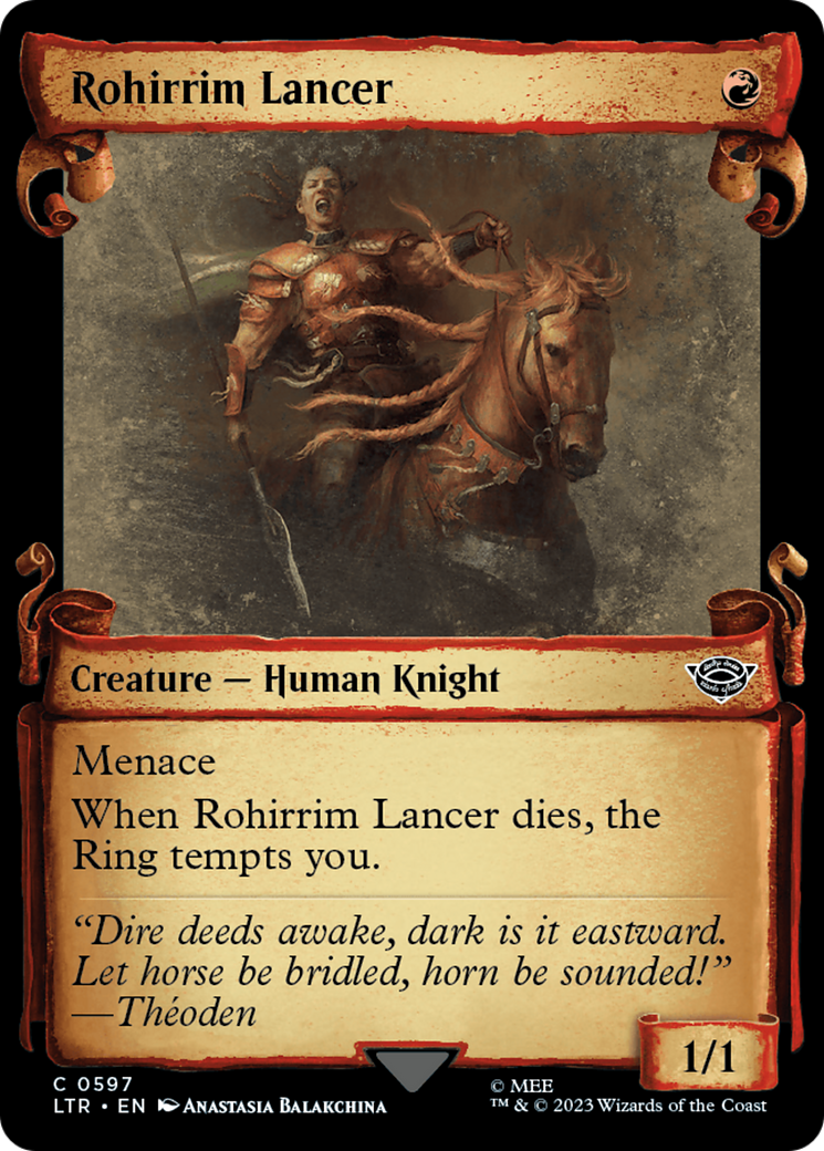 Rohirrim Lancer (Showcase Scrolls) (LTR-597) [The Lord of the Rings: Tales of Middle-earth]