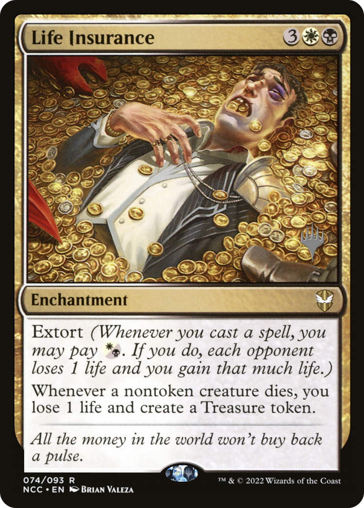 Life Insurance (PPSNC-074) [Promo Pack: New Capenna Commander Promos] Foil