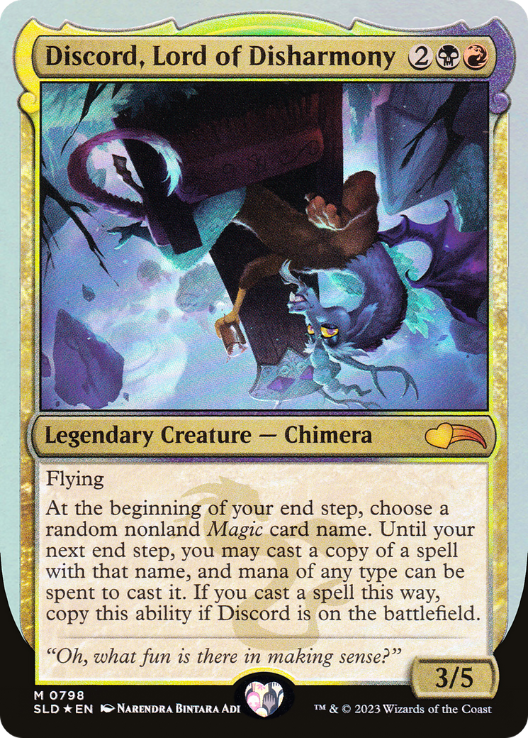 Discord, Lord of Disharmony (SLD-798) [Secret Lair Drop] Foil
