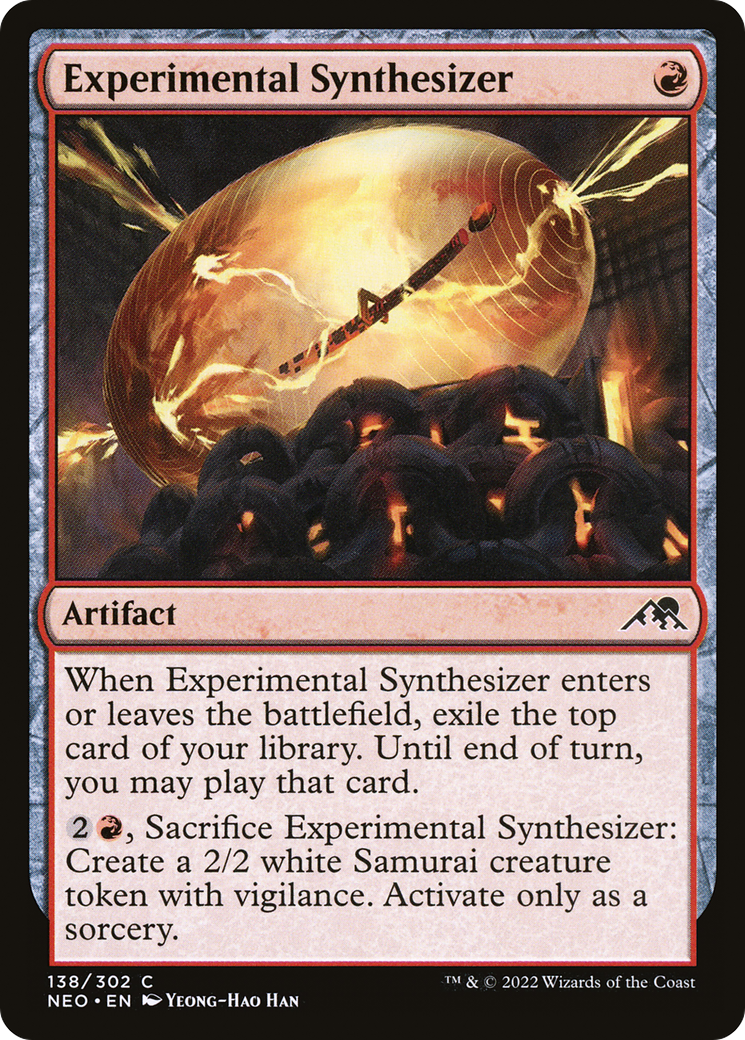Experimental Synthesizer (NEO-138) [Kamigawa: Neon Dynasty] Foil