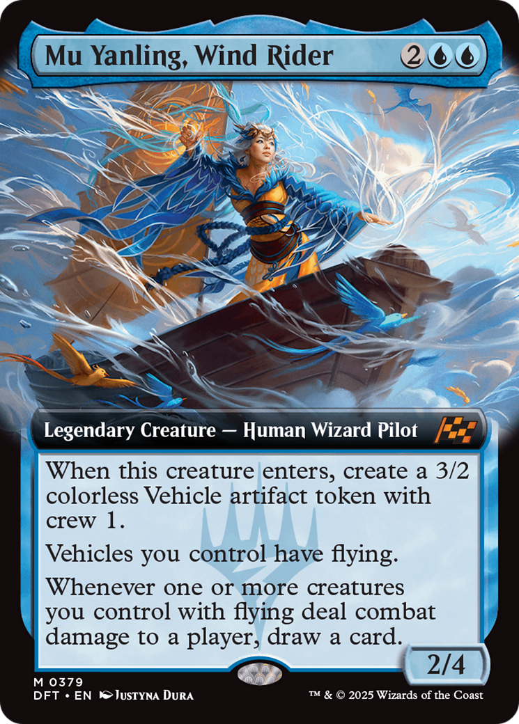 Mu Yanling, Wind Rider (DFT-379) [Aetherdrift]: (Extended Art) Foil