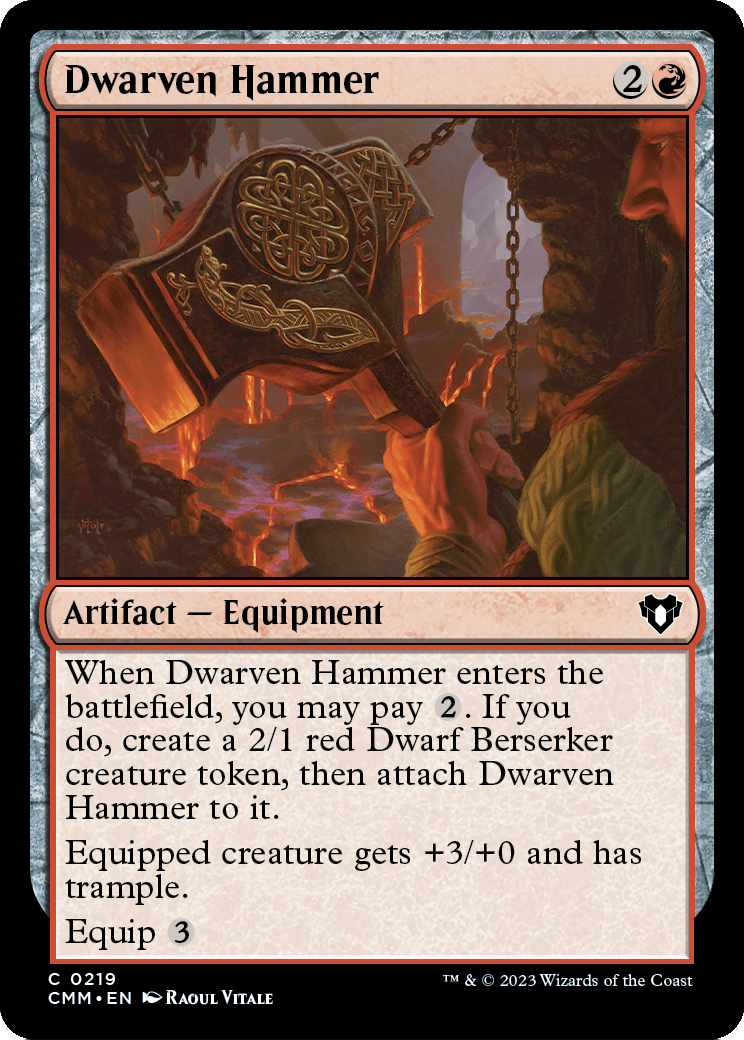 Dwarven Hammer (CMM-219) [Commander Masters] Foil
