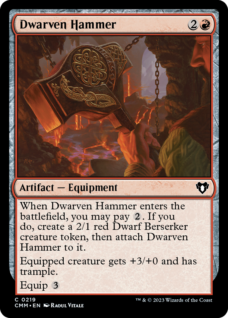 Dwarven Hammer (CMM-219) [Commander Masters] Foil