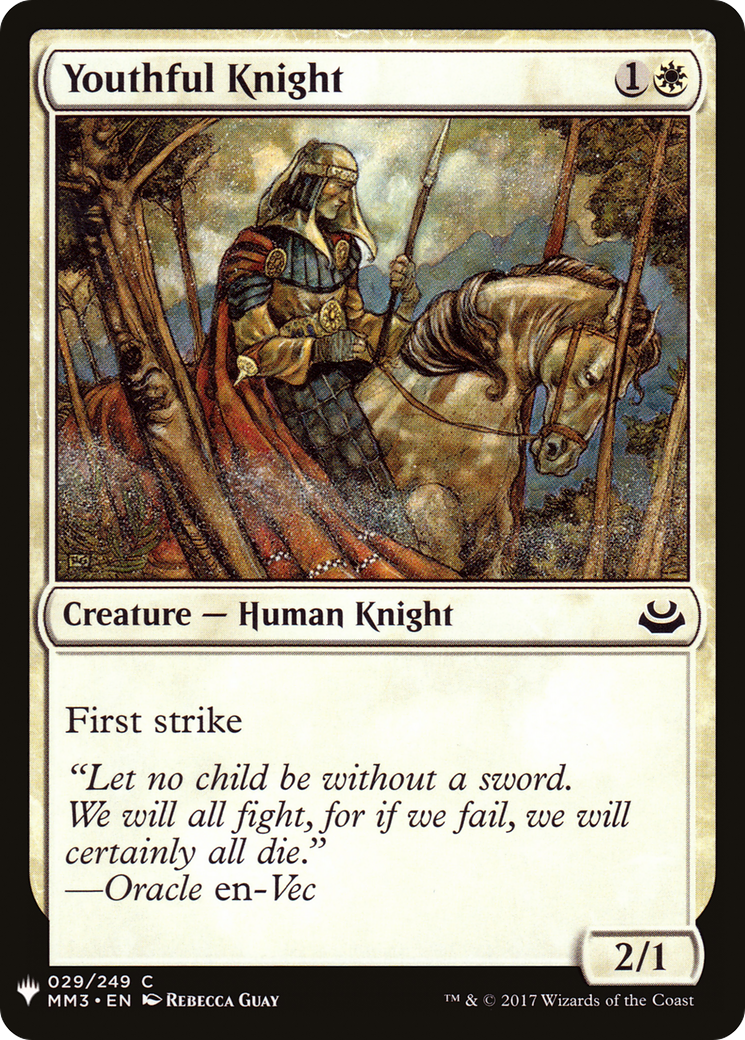 Youthful Knight (LIST-MM3-29) [The List]