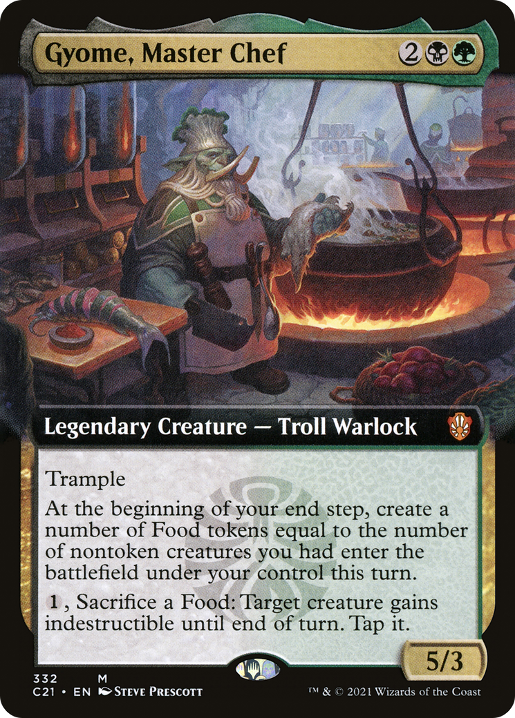 Gyome, Master Chef (Extended Art) (C21-332) [Commander 2021]