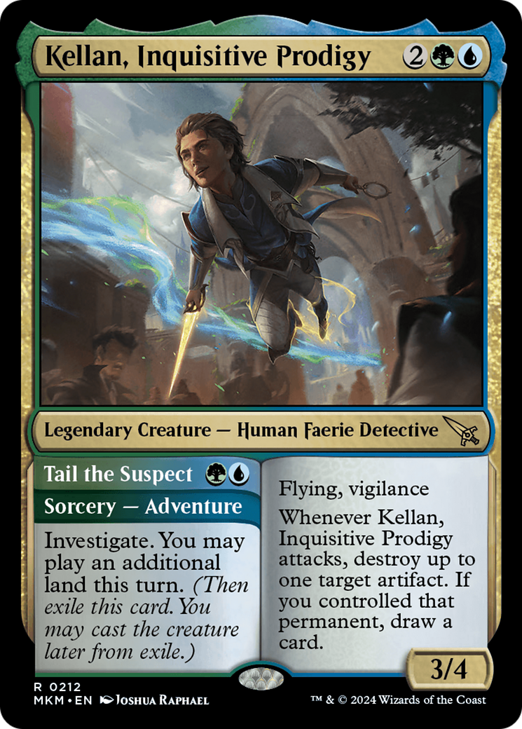 Kellan, Inquisitive Prodigy // Tail the Suspect (MKM-212) [Murders at Karlov Manor] Foil