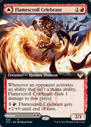 Flamescroll Celebrant // Revel in Silence (STX-324) [Strixhaven: School of Mages]: (Extended Art) Foil