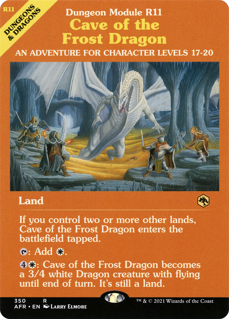 Cave of the Frost Dragon (AFR-350) [Adventures in the Forgotten Realms]: (Showcase)