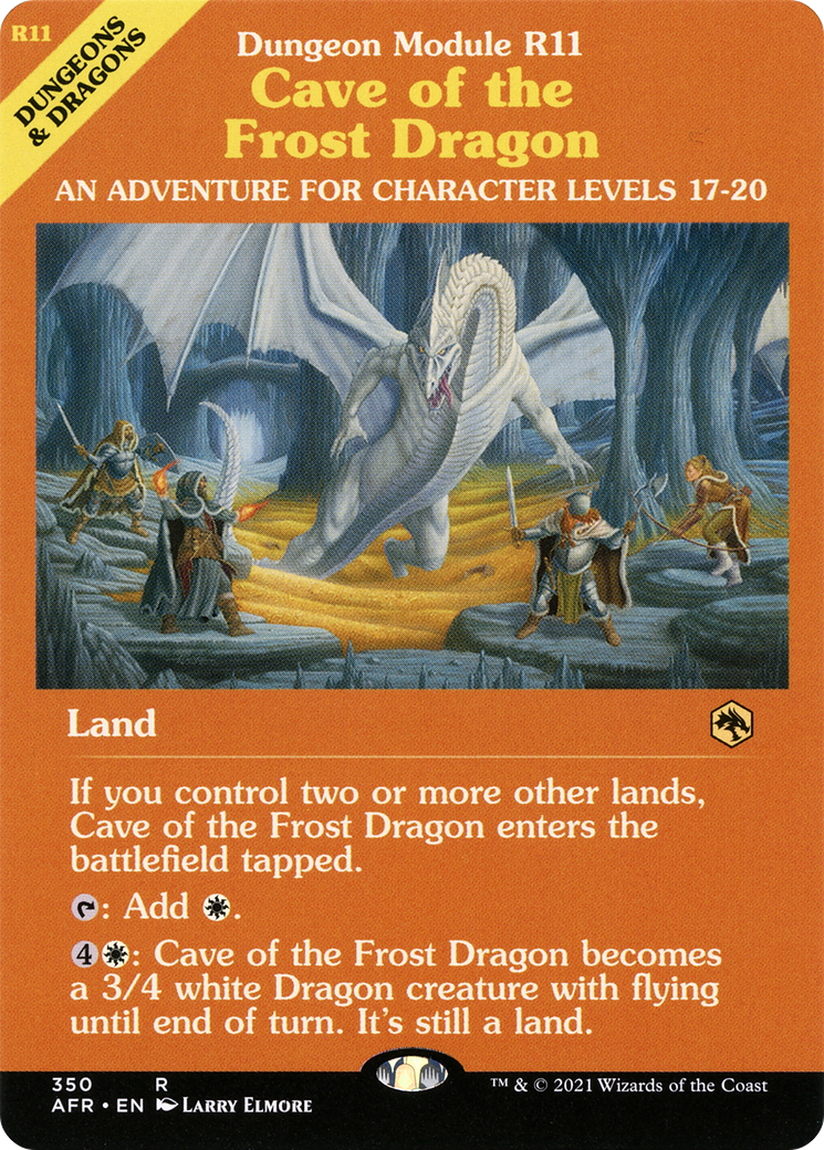 Cave of the Frost Dragon (Dungeon Module) (AFR-350) (Showcase) [Adventures in the Forgotten Realms]