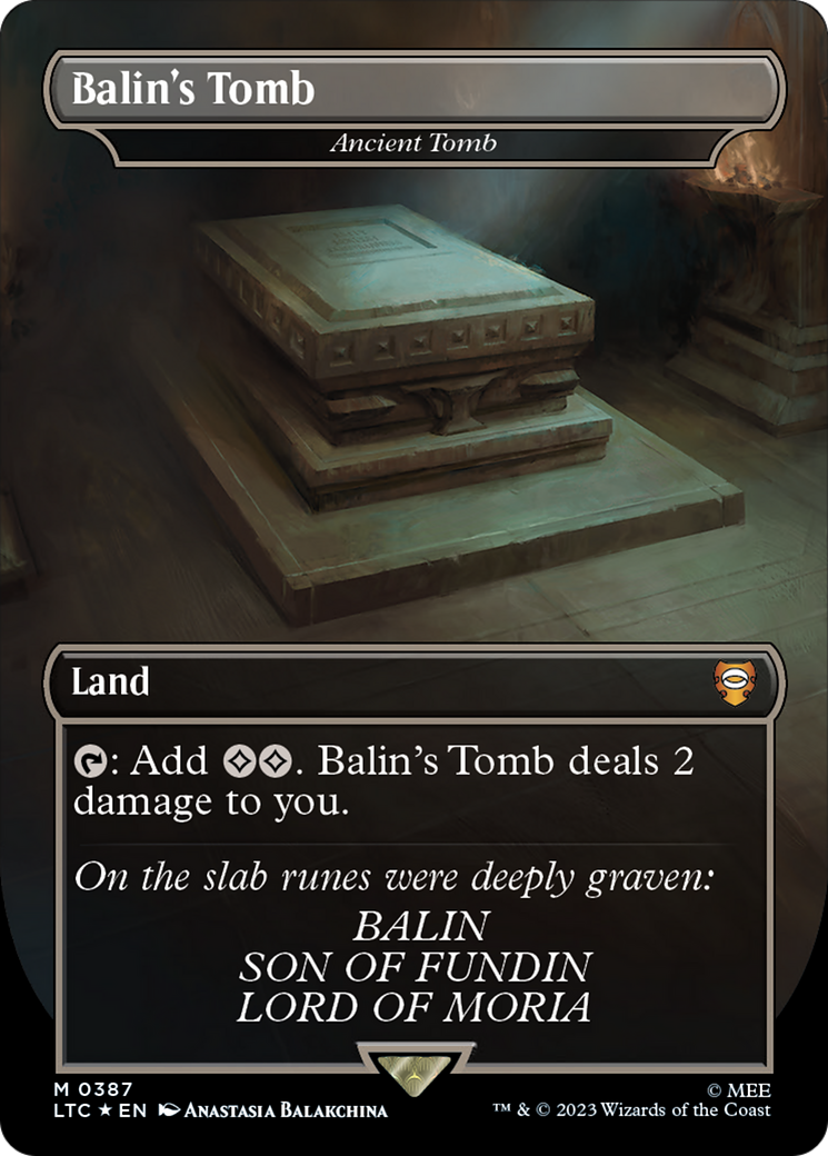 Balin's Tomb - Ancient Tomb (Surge Foil Realms and Relics) [The Lord of the Rings: Tales of Middle-Earth Commander]