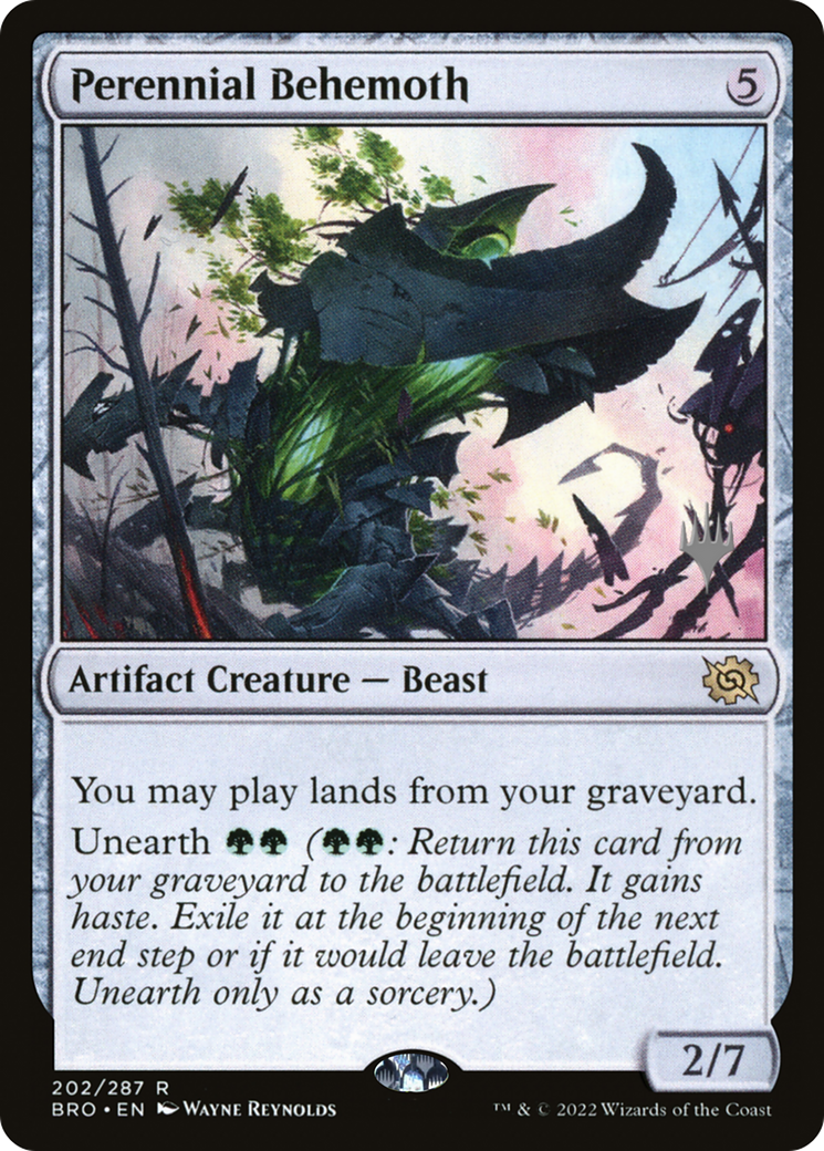 Perennial Behemoth (PPBRO-202) [Promo Pack: The Brothers' War Promos]