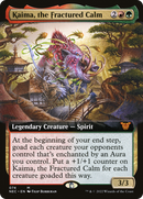 Kaima, the Fractured Calm (NEC-074) [Neon Dynasty Commander]: (Extended Art)