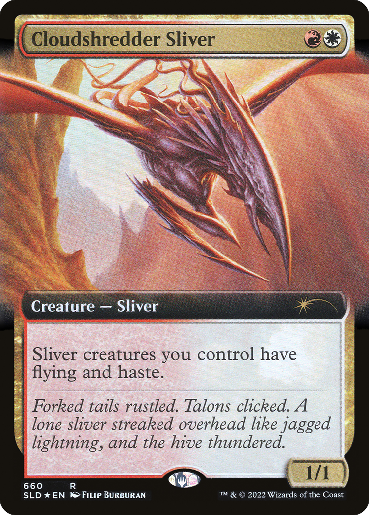Cloudshredder Sliver (SLD-660) [Secret Lair Drop]: (Extended Art) Foil