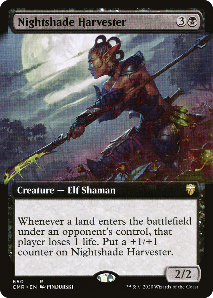 Nightshade Harvester (Extended Art) (CMR-650) [Commander Legends]