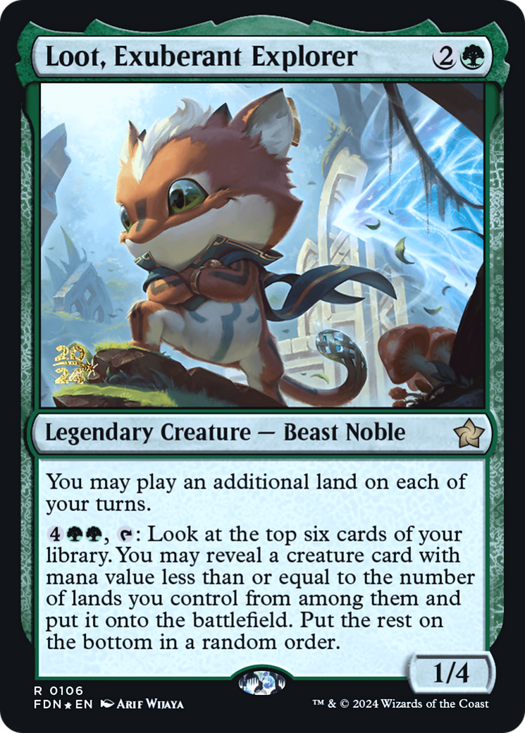 Loot, Exuberant Explorer (PRE-106S) [Foundations Promos] Foil