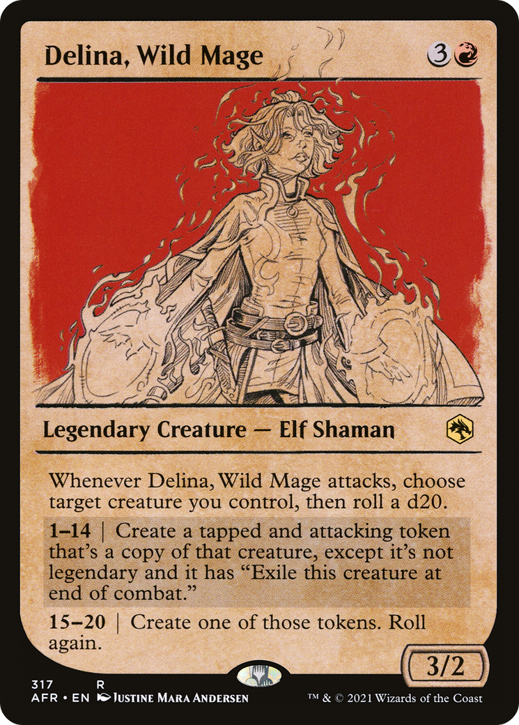 Delina, Wild Mage (Showcase) (AFR-317) [Adventures in the Forgotten Realms]