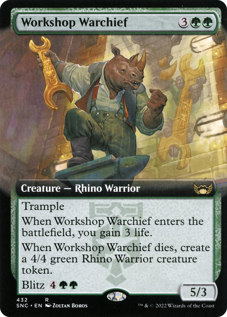 Workshop Warchief (Extended Art) (SNC-432) [Streets of New Capenna]