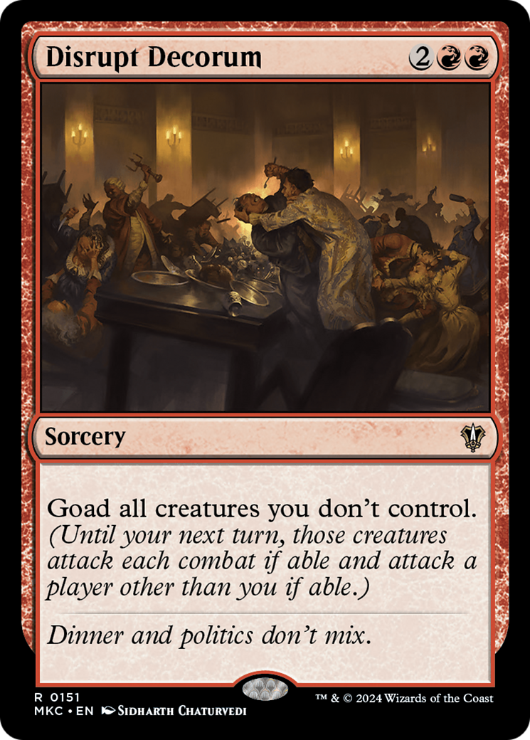 Disrupt Decorum (MKC-151) [Murders at Karlov Manor Commander]