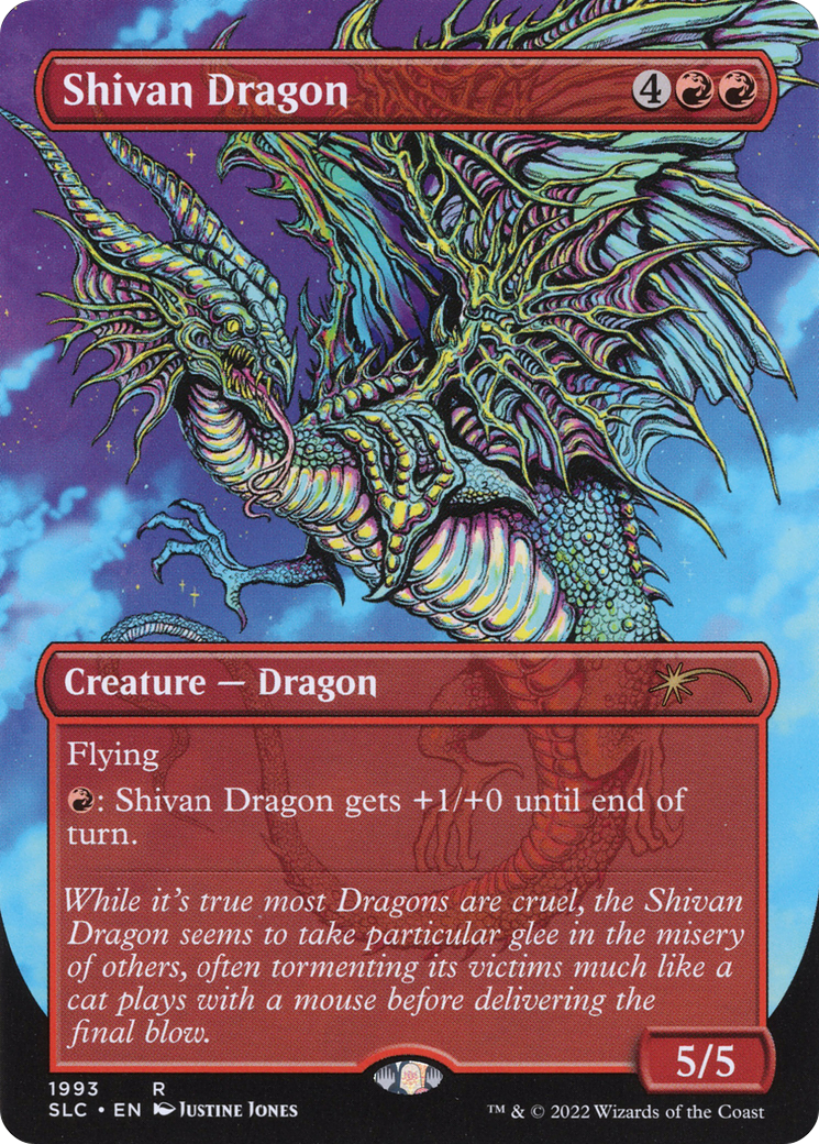 Shivan Dragon (SLC-1993) (Borderless) [Secret Lair Countdown Kit]