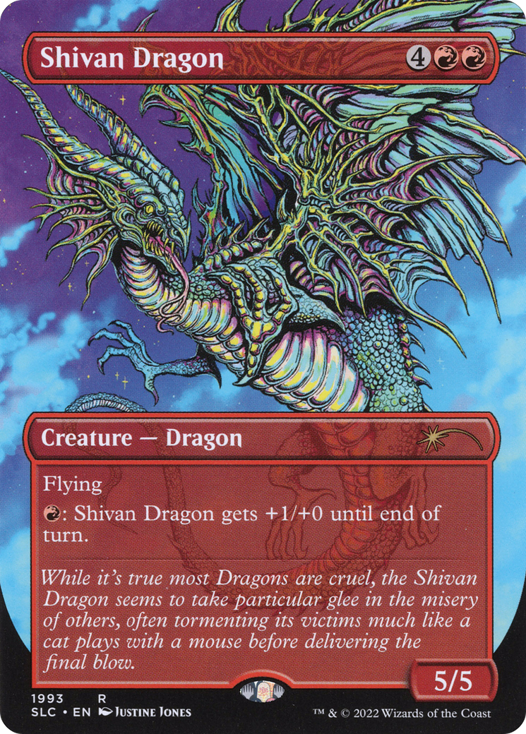 Shivan Dragon (SLC-1993) [Secret Lair 30th Anniversary Countdown Kit] (Borderless) Foil