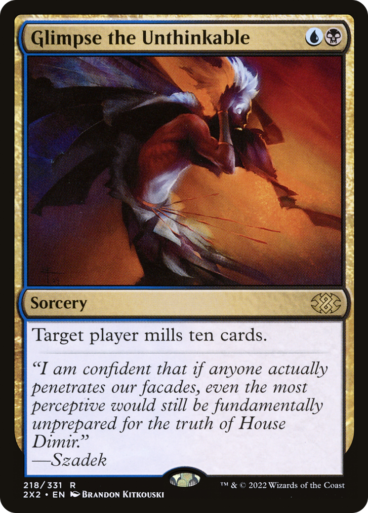 Glimpse the Unthinkable (2X2-218) [Double Masters 2022] Foil