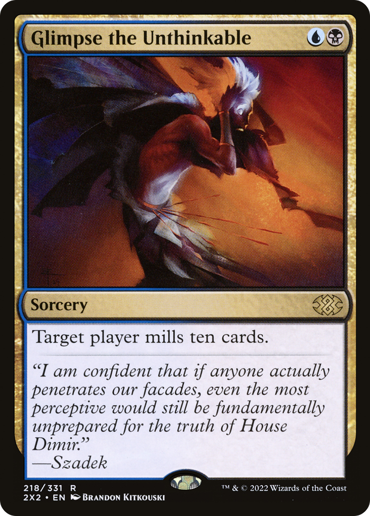 Glimpse the Unthinkable (2X2-218) [Double Masters 2022] Foil