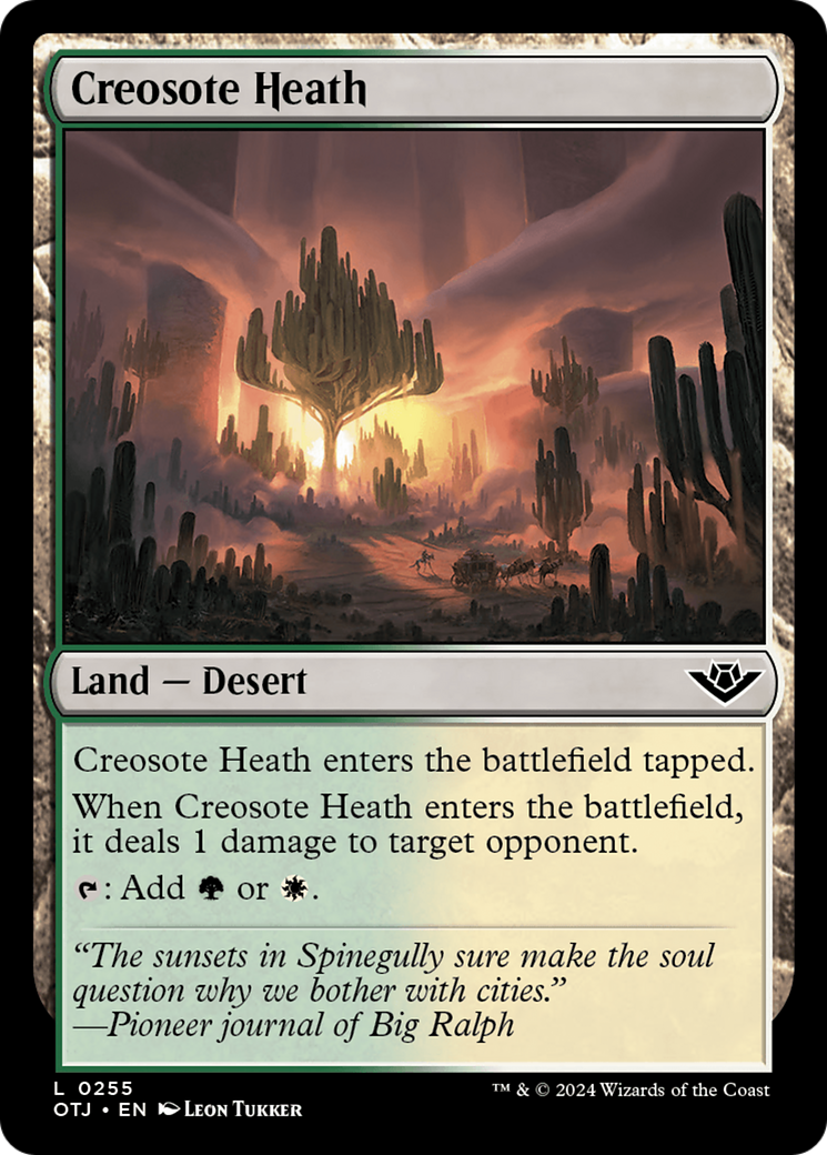 Creosote Heath (OTJ-255) [Outlaws of Thunder Junction] Foil