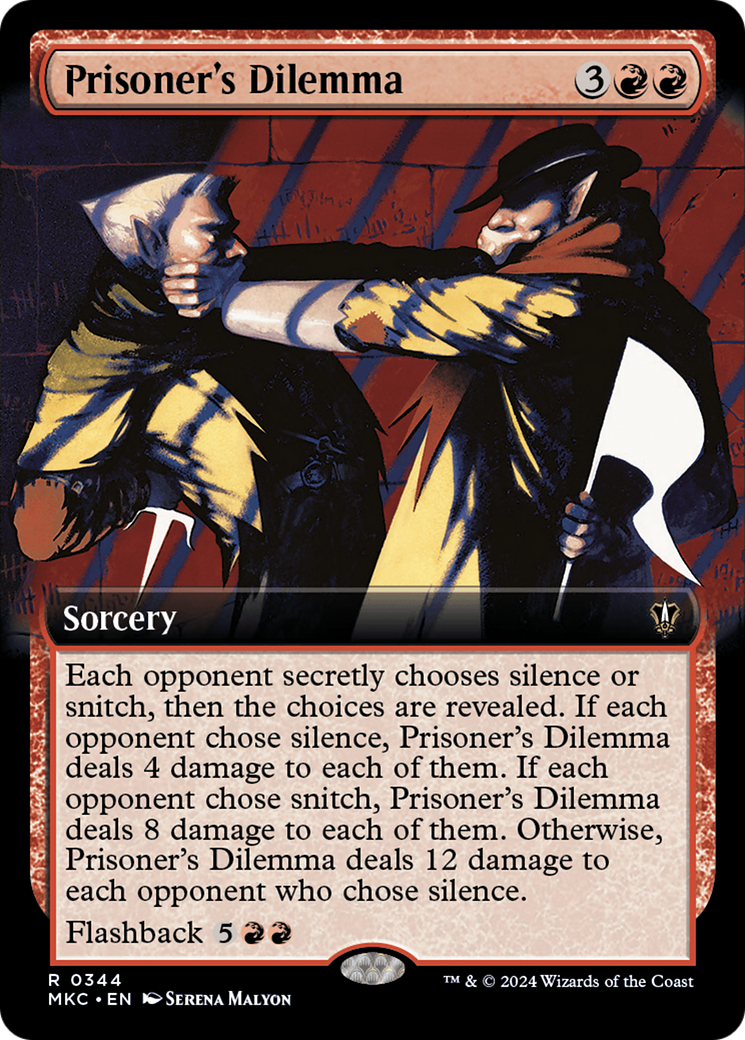 Prisoner's Dilemma (MKC-344) [Murders at Karlov Manor Commander]: (Extended Art)